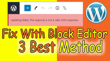 FIX - Updating Failed. The response is not a valid JSON response.