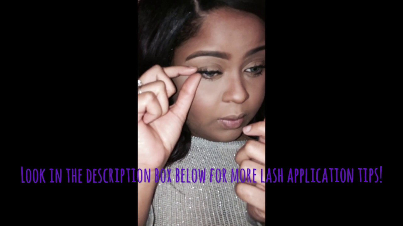 HOW TO QUICKLY APPLY FALSE EYELASHES (TIPS AND TRICKS) - YouTube