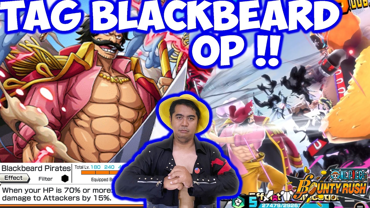 EX Roger + Tag Blackbeard Terlalu Broken 🔥🔥- One Piece Bounty Rush