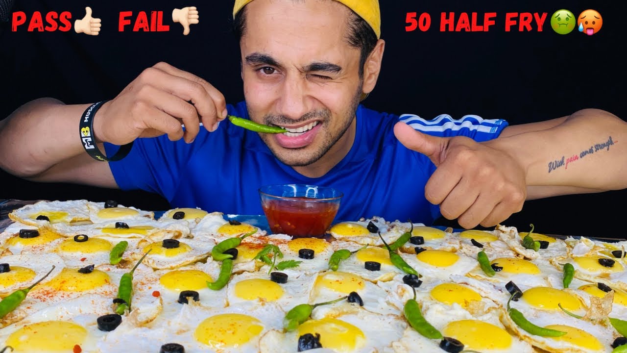 50-sunny-side-up-eggs-eating-challenge-half-fry-eggs-challenge