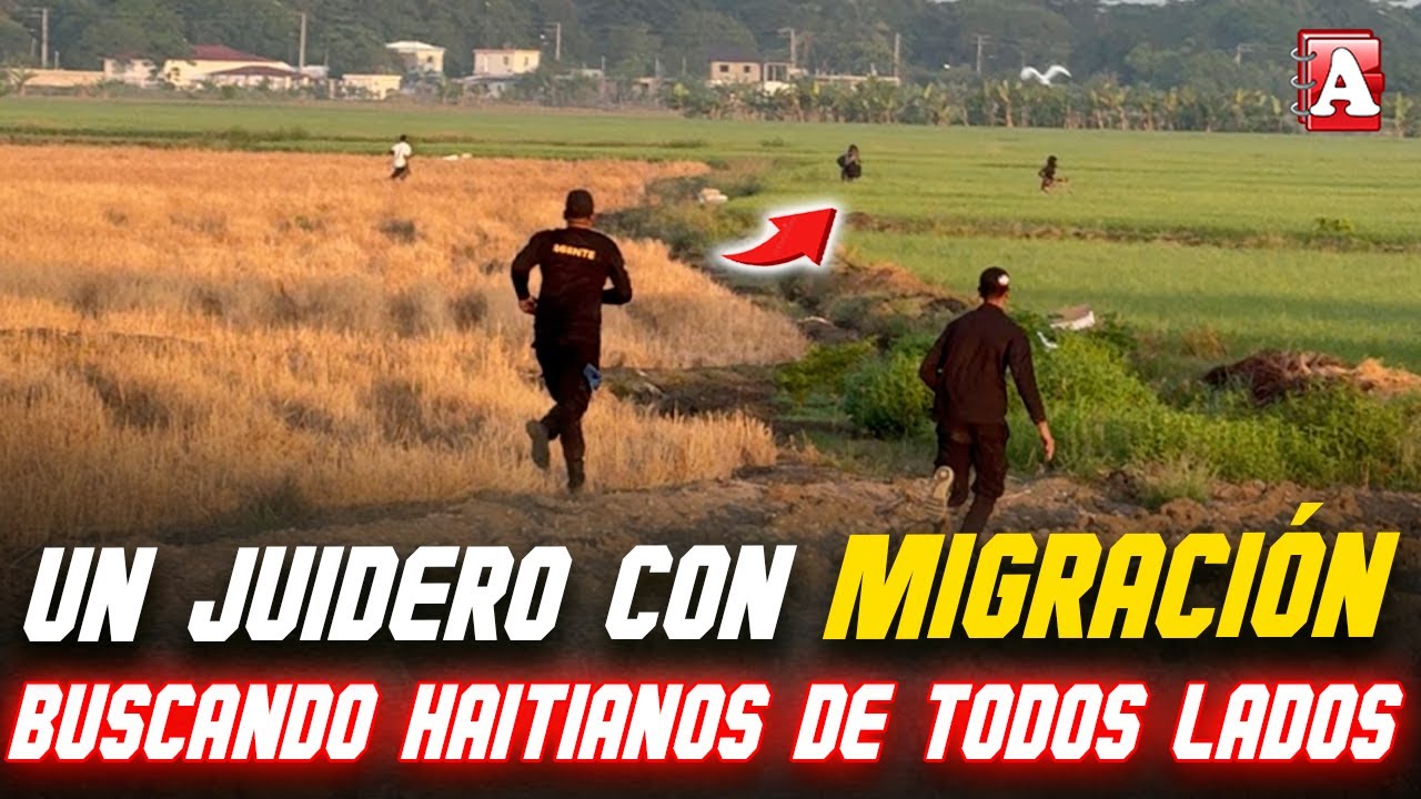 MIGRACIÓN SACANDO LOS INDOCUMENTADOS HAITIANOS DE LAS FINCAS