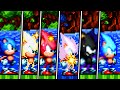 Evolution of sonic forms in sonic mania darksuperhyperlighting and more