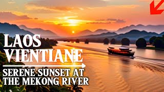 Serene Sunset At The Mekong River