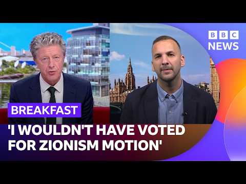 Zack Polanski challenged on his party's 'Zionism is a form of racism' motion | BBC Breakfast