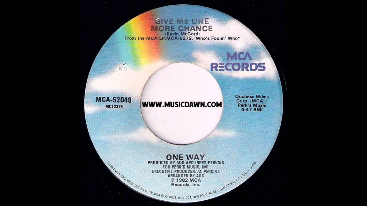 One Way - Give Me One More Chance - MCA Records - 1982 Modern Soul