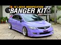INDIA S FIRST LAVENDER PEARL CIVIC BANGER KIT AIR SUSPENSION EXPENS REVEAL