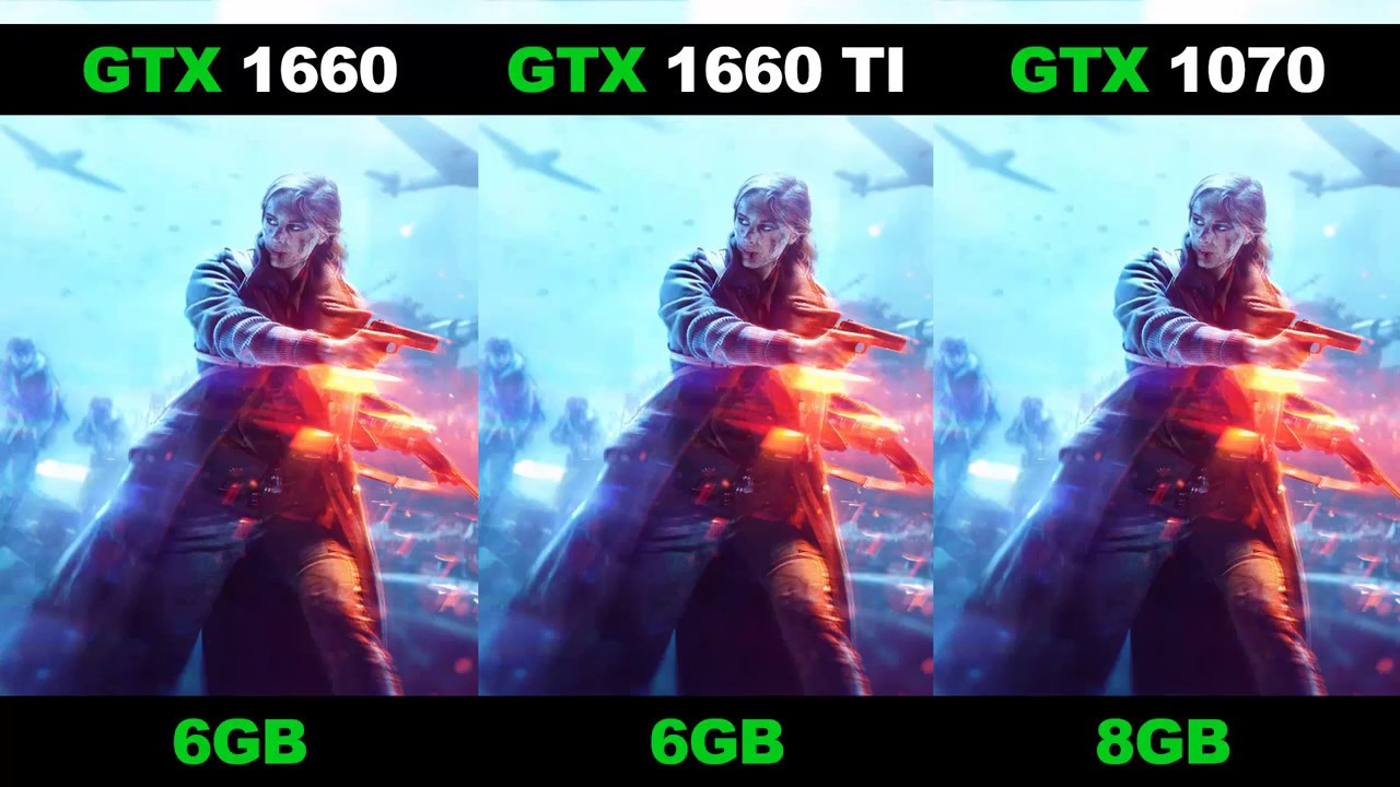 GTX 1660 6GB vs GTX 1660 Ti 6GB vs GTX 1070 8GB - i7 9700F ...