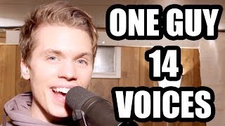 One Guy, 14 Voices