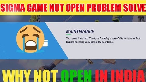 Sigma game open nahi ho raha hai || Sigma game kaise update kare | Sigma game open problem #games