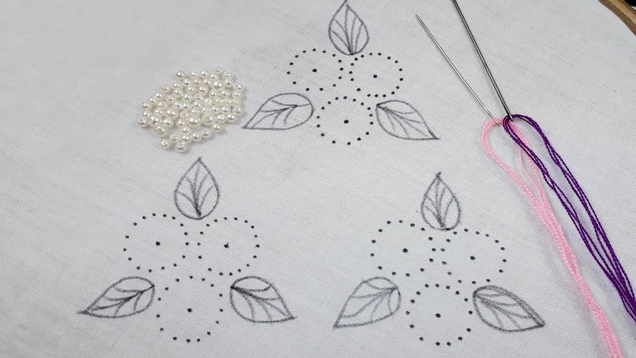 All over design for dress || Latest hand embroidery all over design ...