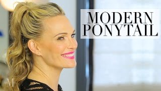 An Easy Modern Ponytail And Trick To Make It Look Thicker