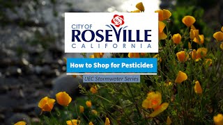 How to Shop Pesticides - City of Roseville, Ca