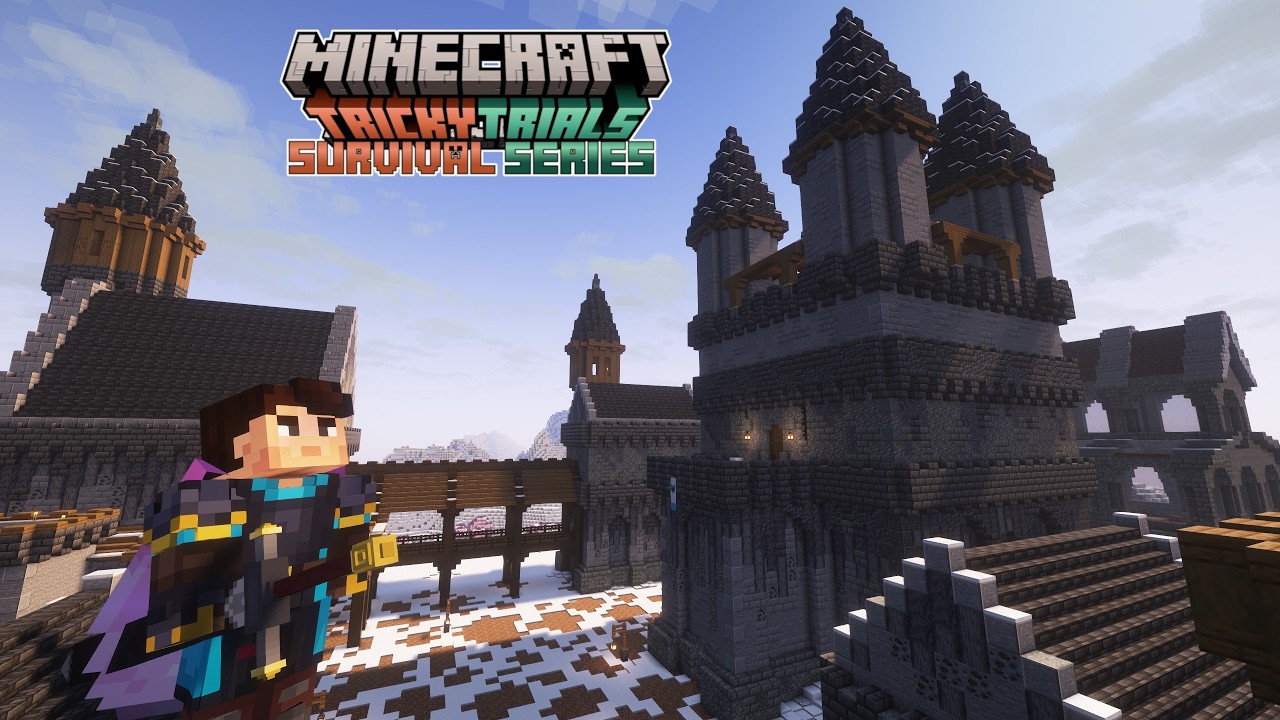 I built a Giant Winter Castle! | Minecraft 1.21 Survival Let's Play [Ep.37]