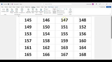 Number Sequence Excel to Word