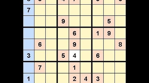 How to Solve Los Angeles Times Sudoku Expert June 2, 2021