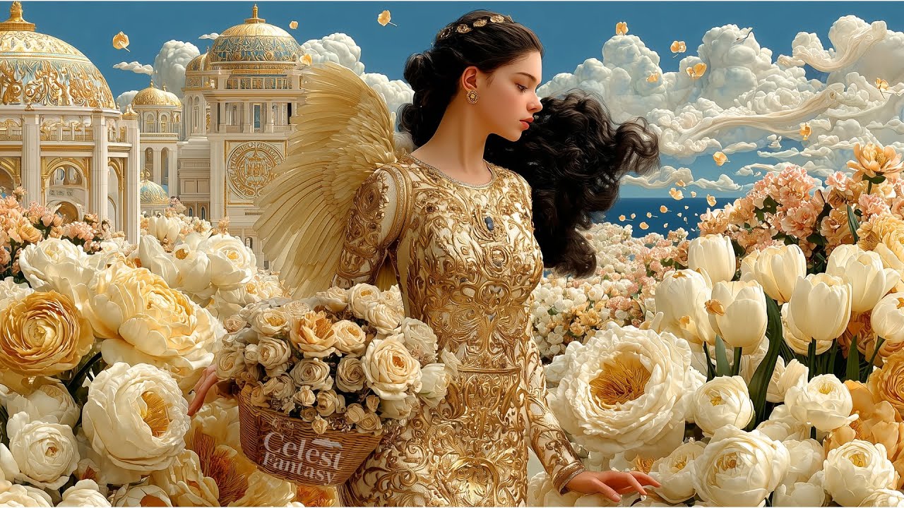 Lost in a Dreamlike Flower Field | Relaxing 4K Fantasy Music & Art