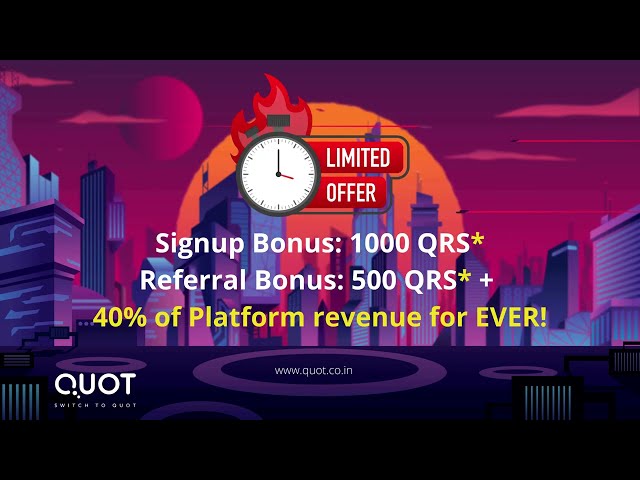 QUOT signup process and launch benefits explained. class=