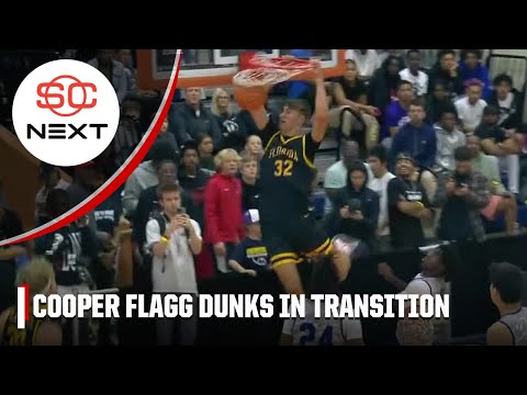 Cooper Flagg throws down alley-oop at Top Flight Invite | SC Next
