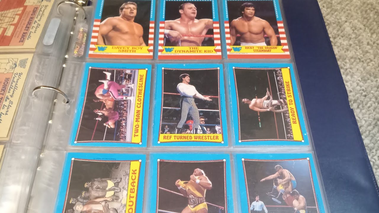 Jammer's Thoughts On The 1987 Set Of WWF Wrestling Trading Cards - YouTube