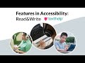 Features in Accessibility – Read&Write