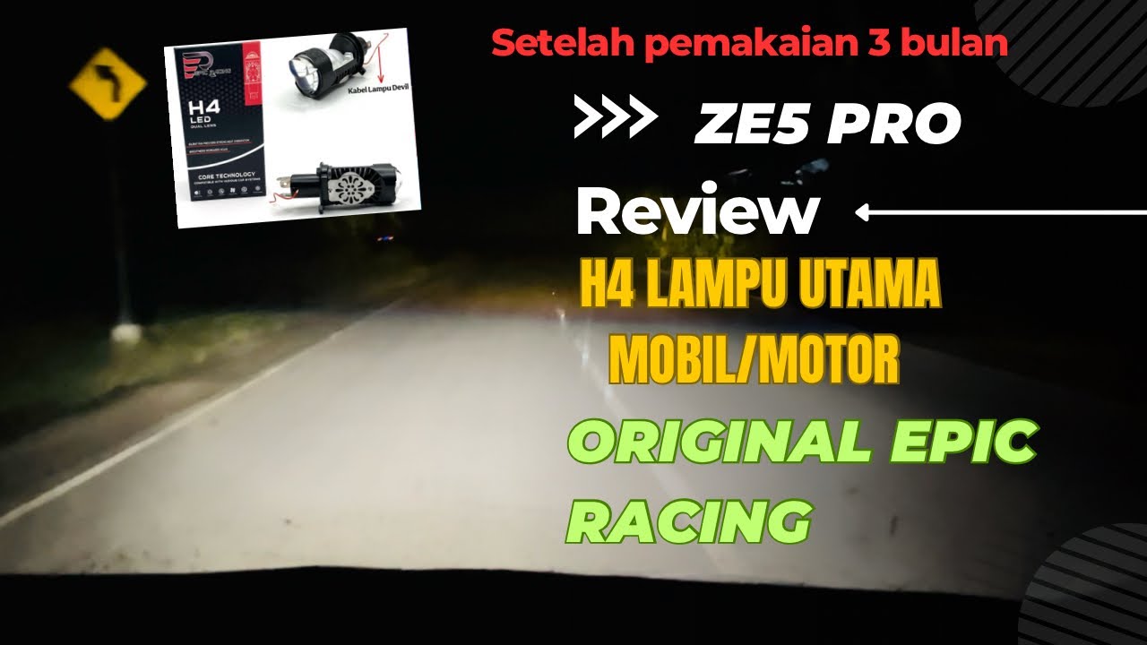 Review lampu utama LED H4 mini projector untuk sepeda motor/mobil setelah pemakaian 3 bulan Z5
