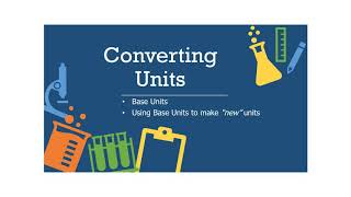 Converting Units Base And Si Units