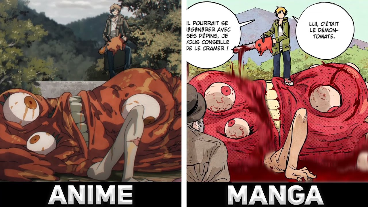 ANIME vs MANGA Chainsaw Man Episode 1 (FULL Episode) YouTube
