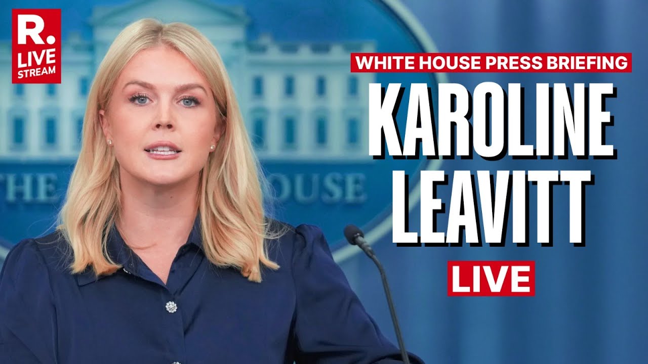 White House Briefing By Karoline Leavitt LIVE | Trump’s Meeting With Machado | Iran | Greenland