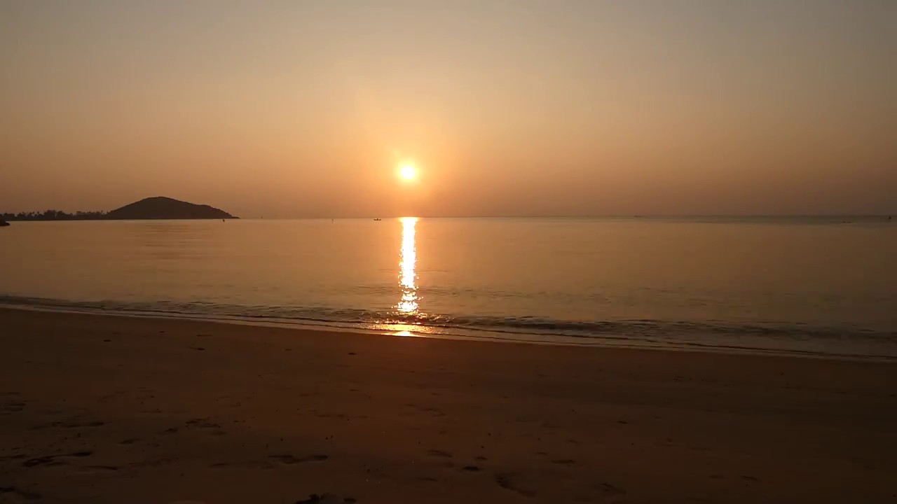 закат на пляже Липа Ной (Lipa Noi beach)