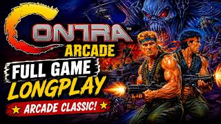 Contra Arcade FULL GAME Longplay | Classic Run & Gun Action