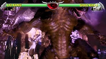 Liu Kang VS. Shao Khan - Mortal Kombat 2: Annihilation (1997) - Con Las Barras De Vida De MKD