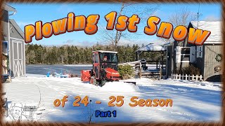 Plowing 1st Snow of 24  25 Season