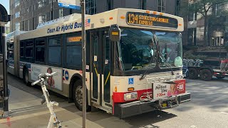 CTA Bus Ride 134 Stockton/Lasalle Express From Franklin To Belmont CTA New Flyer D40LF 2007 #4117
