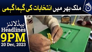 Election process begins - 9PM Headlines- Aaj News
