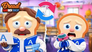 Download lagu BreadBarbershop | I Turned into a Baby! | english /animation/dessert