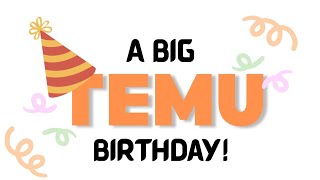 #41 A big birthday Temu haul! Lets see whats inside.