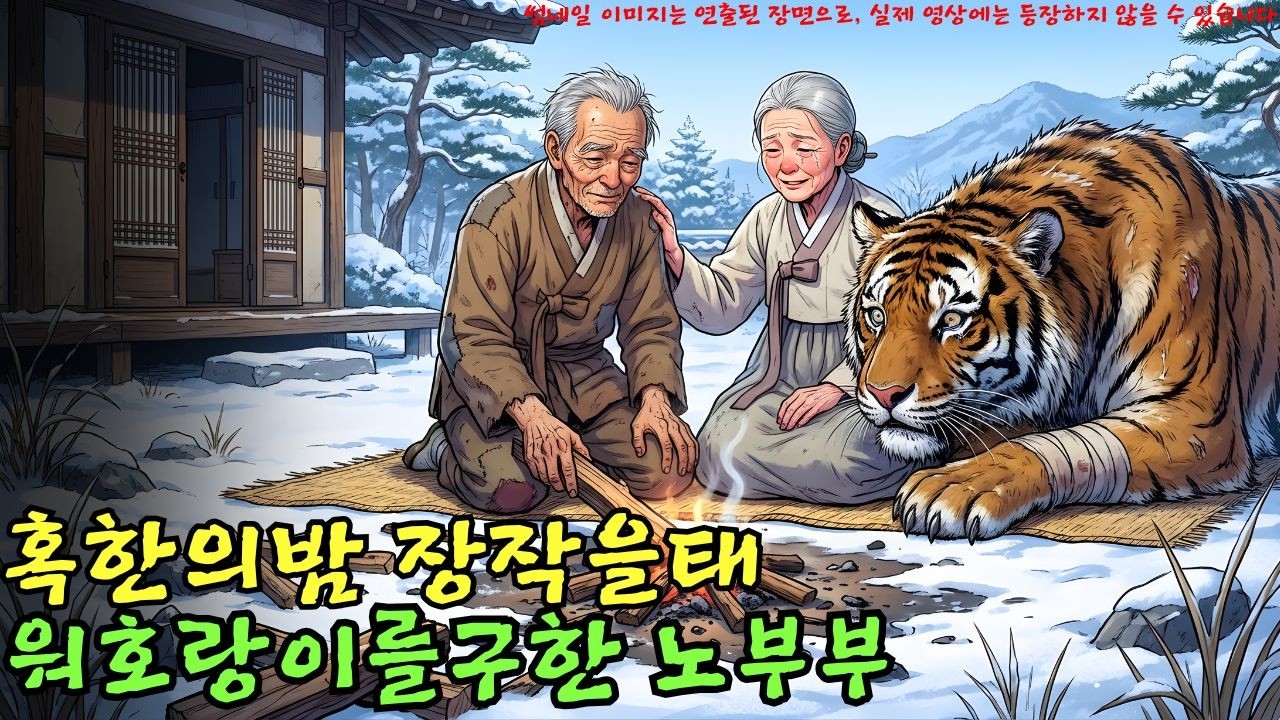 👉 혹한의 밤, 장작을 태워 호랑이를 구한 노부부… 운명 같은 이별의 대가 | 야담 |옛날이야기 |민담 |전설 | 설화
