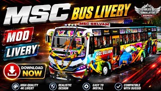 🎀😍 NEW TN PVT MSC BS6 V2 BUS LIVERY RELEASED........🤩😎 #tnpvtbus #newlivery #bussid #mods #gaming  screenshot 4