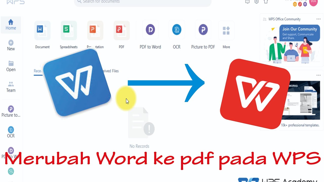 Cara merubah wps ke word Cara merubah wps ke word