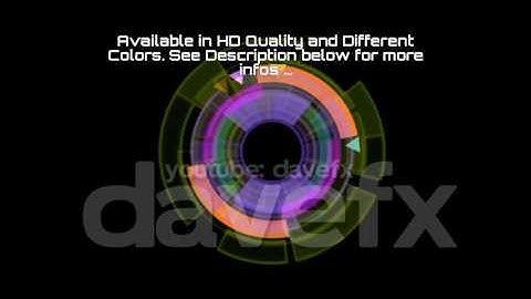 DAVE FX - Interface Data Loader Multicolor Glow Circular Round.