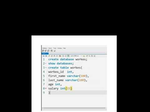 Day2 How to create a new table in sql || MYSQL || RDBMS||DBMS|| #sql # ...