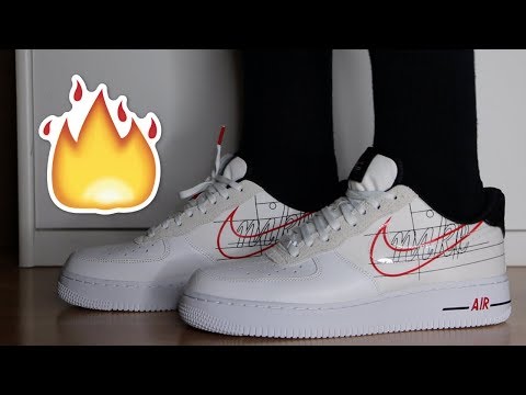 nike air force 1 script swoosh pack white