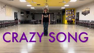 CRAZY SONG Line Dance - Teach and Dance