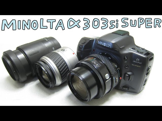 フィルムカメラ】MINOLTA α303si SUPER と レンズ3本 ハードオフの 