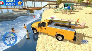 لعبة سيارة إسعاف خفر السواحل- سيارات انقاد شاطئ العاب اسعاف - Coast Guard: Beach Rescue Team screenshot 3