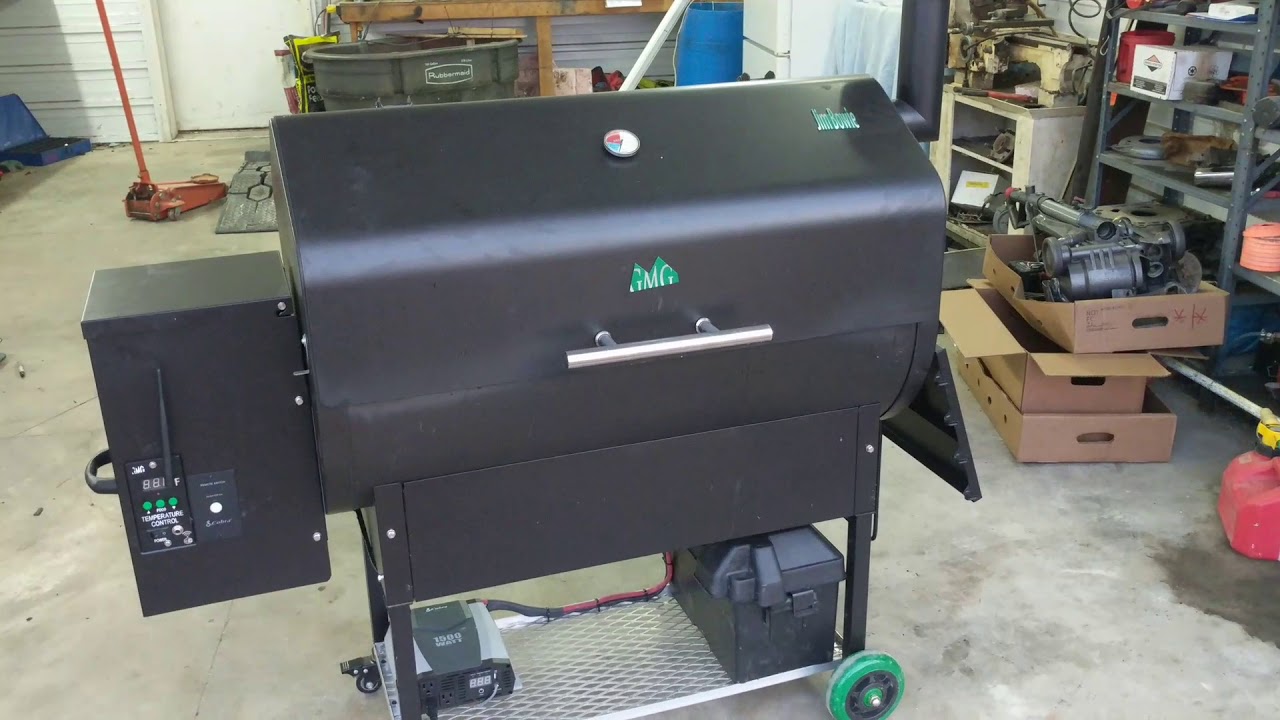 Battery powered Jim Bowie Green Mountain Grill
