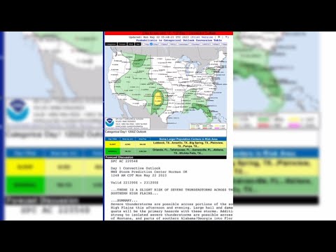 May 22nd 2023 Slight Risk Day 1 #weather - YouTube