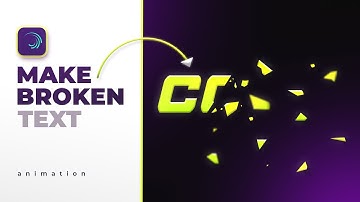 Make Broken Text Animation Effects In Alight Motion | Alight Motion Preset Link