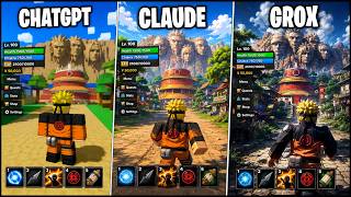 ChatGPT vs Claude vs Grok Make a Naruto Game from Scratch
