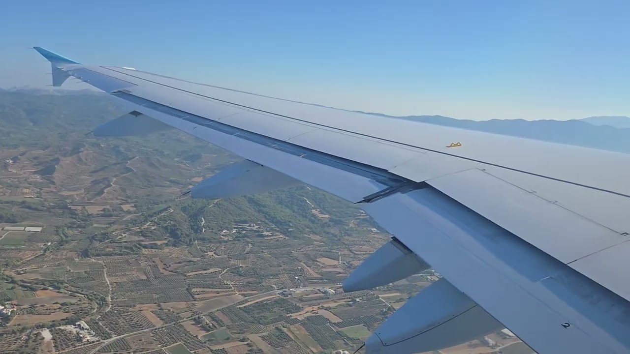 Eurowings A320-214 Takeoff Rhodos RHO Runway 24